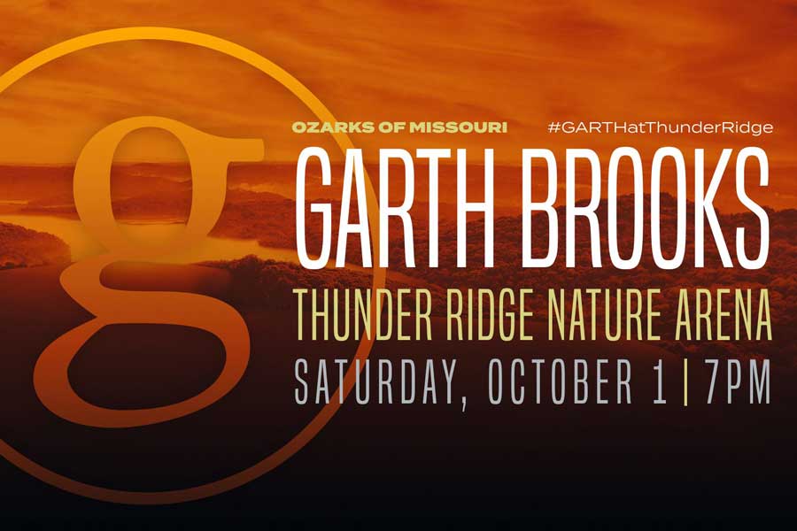 Garth Brooks Thunder Ridge Nature's Arena Tickets Schedule, Maps